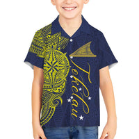 Personalised Tokelau Classic Ngatu Motifs Kid Hawaiian Shirt