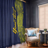 Personalised Tokelau Classic Ngatu Motifs Window Curtain