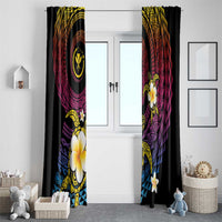Hawaiian Plumeria Turtle Tribal Spiral Polynesian Tattoo Window Curtain Fanciful Color LT03 - Polynesian Pride