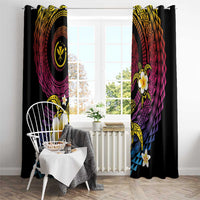 Hawaiian Plumeria Turtle Tribal Spiral Polynesian Tattoo Window Curtain Fanciful Color LT03 - Polynesian Pride