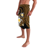 Hawaiian Plumeria Turtle Tribal Spiral Polynesian Tattoo Lavalava Gold Color LT03 - Polynesian Pride