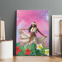 Woman Polynesian Tattoos Canvas Wall Art Tropical Flower - Sweets Vibrant Color LT03 - Polynesian Pride