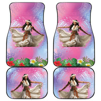 Woman Polynesian Tattoos Car Mats Tropical Flower - Sweets Vibrant Color LT03 - Polynesian Pride