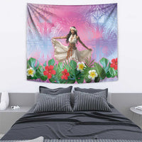 Woman Polynesian Tattoos Tapestry Tropical Flower - Sweets Vibrant Color LT03 - Polynesian Pride