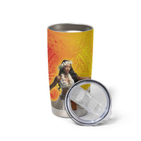 Woman Polynesian Tattoos Tumbler Cup Tropical Flower - Vibrant Hot Color LT03 - Polynesian Pride