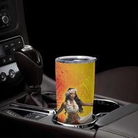 Woman Polynesian Tattoos Tumbler Cup Tropical Flower - Vibrant Hot Color LT03 - Polynesian Pride