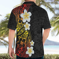 Plumeria Hawaiian Shirt Polynesian Tribal Frangipani Sunset LT03 - Polynesian Pride