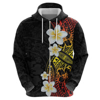 Plumeria Hoodie Polynesian Tribal Frangipani Sunset LT03 - Polynesian Pride