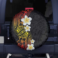 Plumeria Spare Tire Cover Polynesian Tribal Frangipani Sunset LT03 - Polynesian Pride