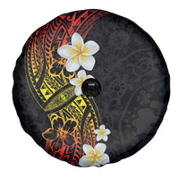 Plumeria Spare Tire Cover Polynesian Tribal Frangipani Sunset LT03 - Polynesian Pride