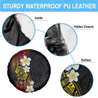 Plumeria Spare Tire Cover Polynesian Tribal Frangipani Sunset LT03 - Polynesian Pride
