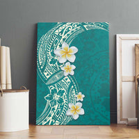 Plumeria Canvas Wall Art Polynesian Tribal Frangipani Teal LT03 - Polynesian Pride