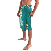 Plumeria Lavalava Polynesian Tribal Frangipani Teal LT03 - Polynesian Pride