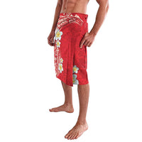 Plumeria Lavalava Polynesian Tribal Frangipani Red LT03 - Polynesian Pride