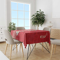 Plumeria Tablecloth Polynesian Tribal Frangipani Red LT03 - Polynesian Pride