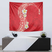 Plumeria Tapestry Polynesian Tribal Frangipani Red LT03 - Polynesian Pride