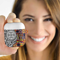 Niue Hiapo and Maori Decoration Tattoos AirPods Case LT03 - Polynesian Pride