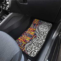 Niue Hiapo and Maori Decoration Tattoos Car Mats - Polynesian Pride