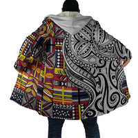 Niue Hiapo and Maori Decoration Tattoos Cloak - Polynesian Pride