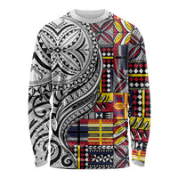Niue Hiapo and Maori Decoration Tattoos Long Sleeve Shirt - Polynesian Pride