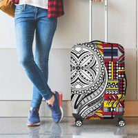 Niue Hiapo and Maori Decoration Tattoos Luggage Cover LT03 - Polynesian Pride
