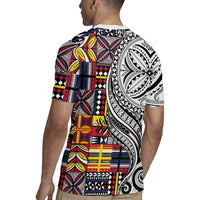 Niue Hiapo and Maori Decoration Tattoos Rugby Jersey - Polynesian Pride