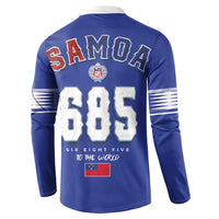 Toa Samoa Rugby Button Sweatshirt Six Eight Five to The World