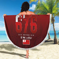 Mate Ma'a Tonga Rugby Beach Blanket Six Seven Six to The World LT03 - Polynesian Pride
