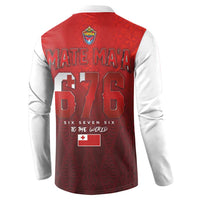 Mate Ma'a Tonga Rugby Button Sweatshirt Six Seven Six to The World LT03 - Polynesian Pride