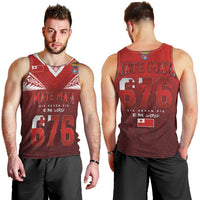 Mate Ma'a Tonga Rugby Men Tank Top Six Seven Six to The World LT03 - Polynesian Pride