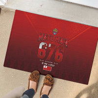 Mate Ma'a Tonga Rugby Rubber Doormat Six Seven Six to The World LT03 - Polynesian Pride
