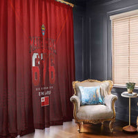 Mate Ma'a Tonga Rugby Window Curtain Six Seven Six to The World LT03 - Polynesian Pride