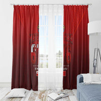 Mate Ma'a Tonga Rugby Window Curtain Six Seven Six to The World LT03 - Polynesian Pride