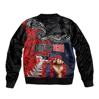 Aotearoa and Samoa Toitu Te Tiriti Bomber Jacket Honour the Treaty - Te Tiriti Is Us
