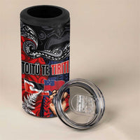 Aotearoa and Samoa Toitu Te Tiriti 4 in 1 Can Cooler Tumbler Honour the Treaty - Te Tiriti Is Us