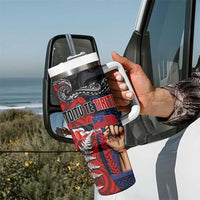 Aotearoa and Samoa Toitu Te Tiriti Tumbler With Handle Honour the Treaty - Te Tiriti Is Us