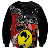 Aotearoa and Australia Toitu Te Tiriti Sweatshirt Honour the Treaty - Te Tiriti Is Us LT03 - Polynesian Pride