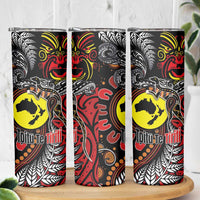 Aotearoa and Australia Toitu Te Tiriti Skinny Tumbler Honour the Treaty - Stand Together Stand Stronger