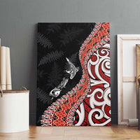 Aotearoa Maori Stylized Koru - Silver Ferns Canvas Wall Art LT03 - Polynesian Pride