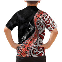 Aotearoa Maori Stylized Koru - Silver Ferns Family Matching Mermaid Dress and Hawaiian Shirt