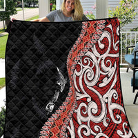 Aotearoa Maori Stylized Koru - Silver Ferns Quilt