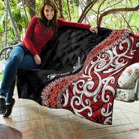 Aotearoa Maori Stylized Koru - Silver Ferns Quilt