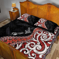 Aotearoa Maori Stylized Koru - Silver Ferns Quilt Bed Set LT03 - Polynesian Pride