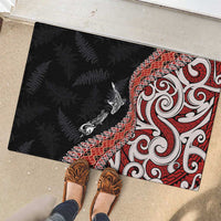 Aotearoa Maori Stylized Koru - Silver Ferns Rubber Doormat LT03 - Polynesian Pride