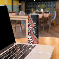 Aotearoa Maori Stylized Koru - Silver Ferns Skinny Tumbler