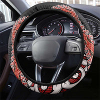 Aotearoa Maori Stylized Koru - Silver Ferns Steering Wheel Cover LT03 - Polynesian Pride