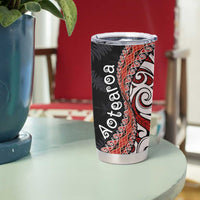 Aotearoa Maori Stylized Koru - Silver Ferns Tumbler Cup LT03 - Polynesian Pride