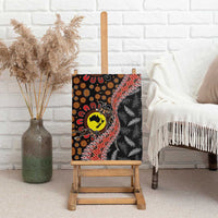 Aotearoa and Australia Canvas Wall Art Maori Koru Ferns With Aboriginal Kangaroo LT03 - Polynesian Pride