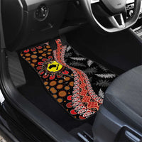 Aotearoa and Australia Car Mats Maori Koru Ferns With Aboriginal Kangaroo LT03 - Polynesian Pride