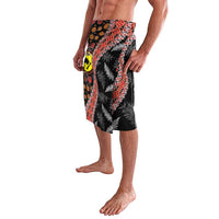 Aotearoa and Australia Lavalava Maori Koru Ferns With Aboriginal Kangaroo